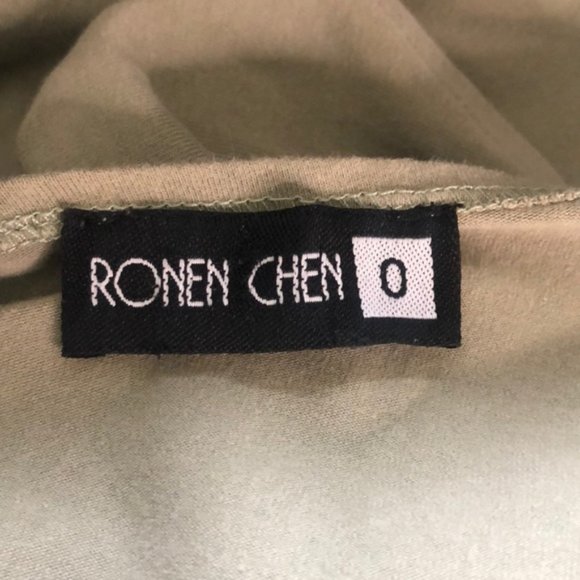 Ronen Chen Asymmetrical Handkerchief Knit Dress - Picture 4 of 4